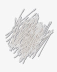 100 precision pointed cotton tips on a white background