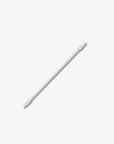 A dual ended precision pointed cotton tip on a white background