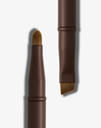 Dual ended 'Liner and blend' brush - showing closeup of eac end
