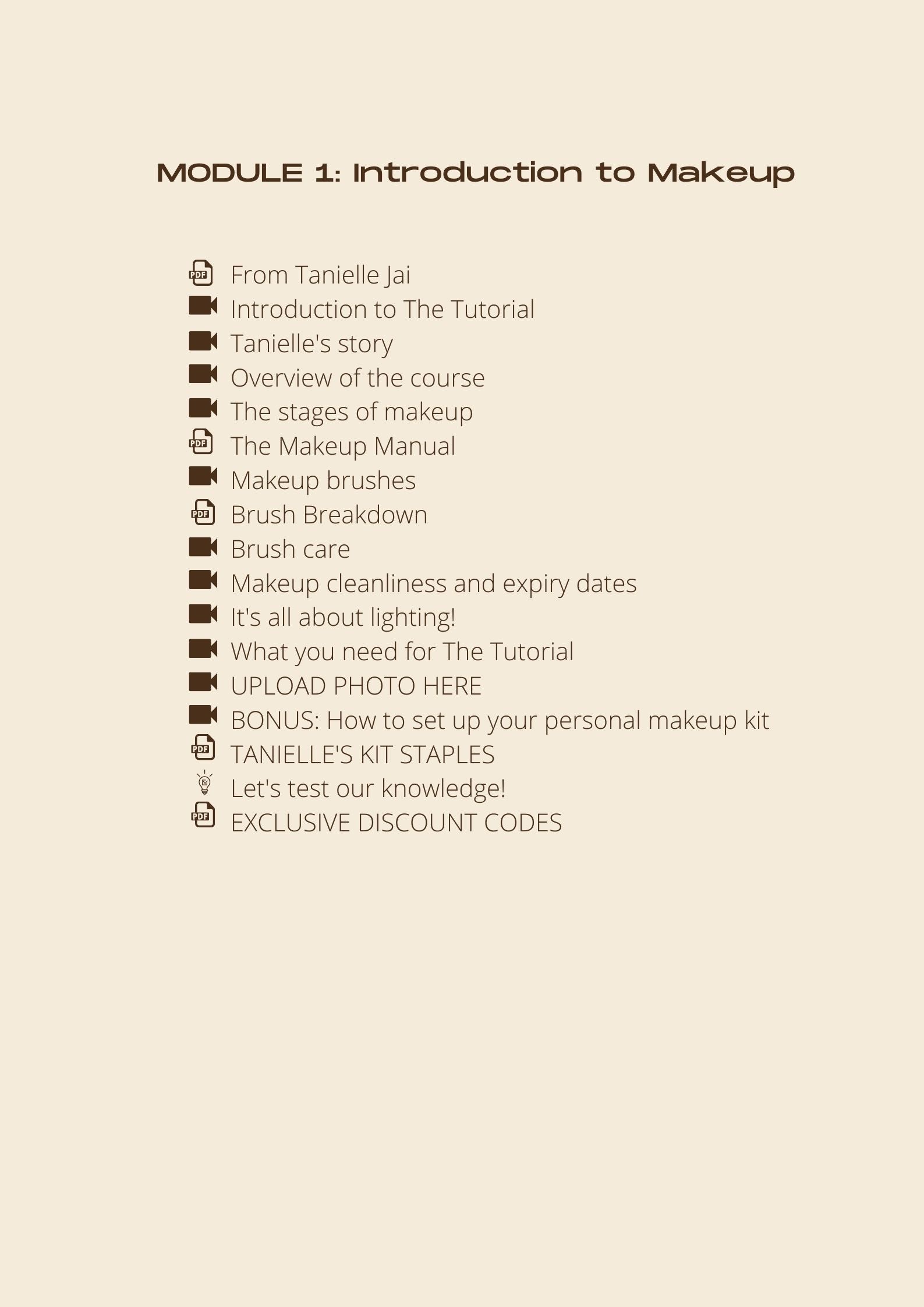 A breakdown of module 1 of THE TUTORIAL