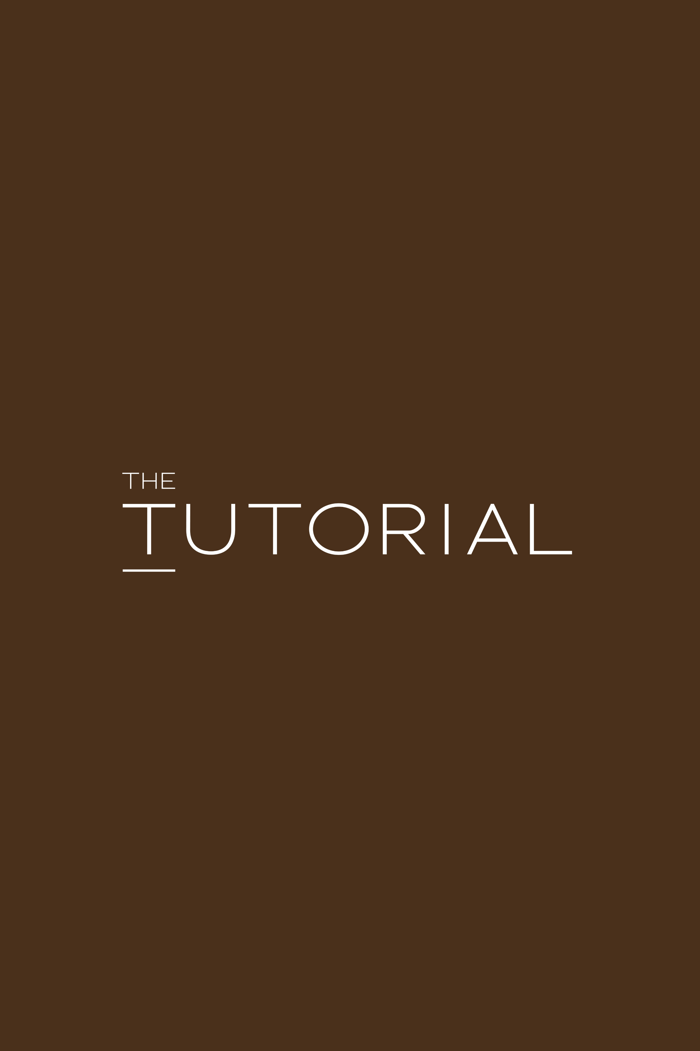 Promotional image for 'The Tutorial - The Complete Makeup Course' with the course title displayed in white text on a dark background.